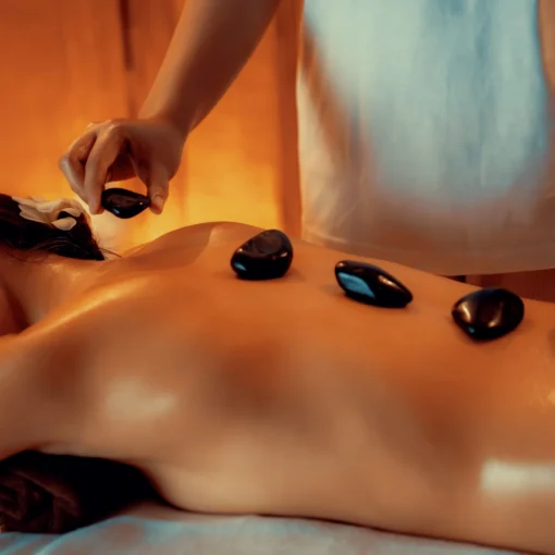 Hot stone massage at best spa at Pokhara