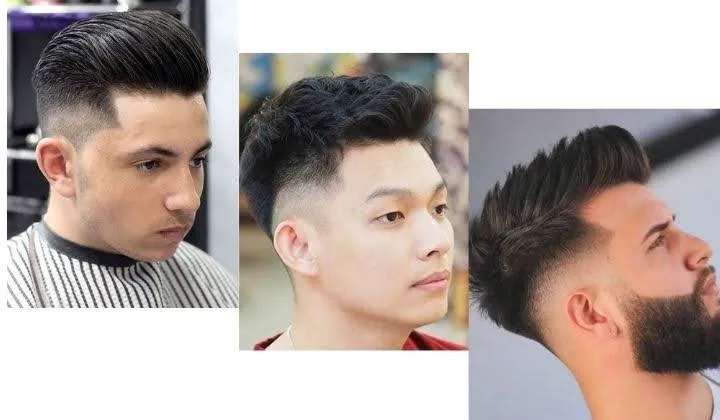 Round shaped face Mens each with unique hair cuts - Hair Cut for Mens in Pokhara Nepal
