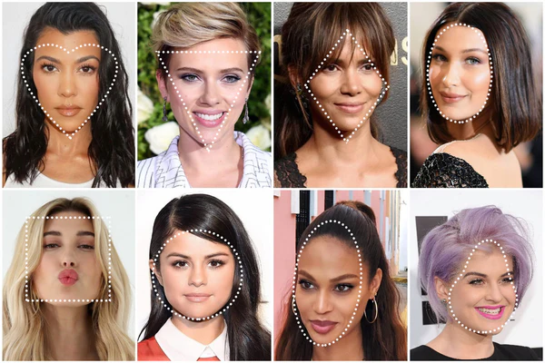 Determining the Best Hairstyle for Women according to Face Shape from Celebrities Reference